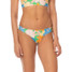 The Maaji Women's Tropic Lei Flirt Low Rise Bikini Bottoms in Open Green