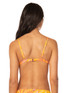 Maaji Women's Golden Swell Sahara Triangle Bikini Top in Orange detail view