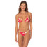 Maaji Women's Dreamscape Glow Sunflash Bikini Bottoms Dark Pink back view
