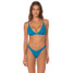 The Maaji Women's Lagoon Fog Ivy Triangle Bikini Top in Blue