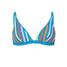 The Maaji Women's Lagoon Fog Ivy Triangle Bikini Top in Blue