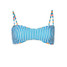 Maaji Women's Echo Angles Bralette Bikini Top in Blue close-up