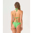 PQ Swim Women's Matcha Basic Ruched Bikini Bottoms full length
