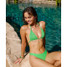 PQ Swim Women's Matcha Basic Ruched Bikini Bottoms back view