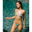 PQ Swim Women's Solana Embroidered Triangle Bikini Top strap detail