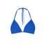 PQ Swim Women's Blueberry Isla Triangle Bikini Top front view