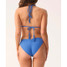 PQ Swim Women's Blueberry Isla Triangle Bikini Top back view