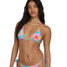 The Billabong Women's Pipe Dream Multi Tri Bikini Top in Bright Marine