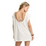 The Billabong Women's Hallow Wave Mini Short Sleeve Dress in Salt Crystal