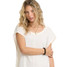 The Billabong Women's Hallow Wave Mini Short Sleeve Dress in Salt Crystal