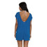 Billabong Women's Hallow Wave Mini Short Sleeve Dress True Blue detail view