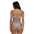 Billabong Women's Mini Wave Check Helena Underwire Bikini Top True Blue front view