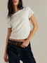 Free People Women's Atlas Crew Tee in Ivory