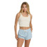The Billabong Women's Road Trippin Shorts in Washed Chambray