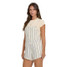 Billabong Women's Wil Pursuit Yarn Dyed Overalls White Cap back view