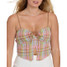 Billabong Women's Sweet Check Woven Tank Top Party Pink detail