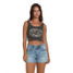 Billabong Women's All Day Paradise Tank Top in Off Black full view