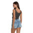 Billabong Women's All Day Paradise Tank Top in Off Black detail