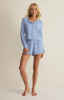 The Z Supply Women's Let’s Make Up Lounge Shorts in Ice Blue
