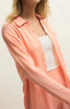 Z Supply Women's Classic Gingham Top Cantaloupe detail