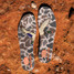 HeyDude x Burlebo Men's Wally Funk Deer Camo Shoes detailed sole view