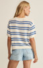 Z Supply Women's Prado Stripe Sweater Top in Lake Blue