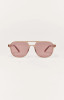 Z Supply Women's Tourist Polarized Sunglasses in Rose Crystal- Pink Polarized