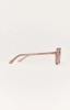 Z Supply Tourist Polarized Sunglasses Rose Crystal - Pink side view