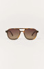 Z Supply Tourist Polarized Sunglasses Brown Tortoise-Gradient front view