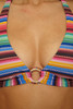Becca Women's Vallarta Halter Bikini Top Multi side view