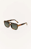 Z Supply Women's After Hour Polarized Sunglasses in Dark Tort - Gradient Polarized back view