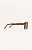 Z Supply Women's After Hour Polarized Sunglasses in Dark Tort - Gradient Polarized side view