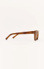 Z Supply Women's Villa Polarized Sunglasses in Brown Tortoise - Brown side view