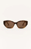Z Supply Women's Mirage Polarized Sunglasses in Brown Tortoise front view