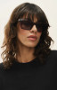 Z Supply Women's Studio Polarized Sunglasses in Vino detail close-up