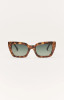 Z Supply Women's Hideaway Polarized Sunglasses in Dark Tort Gradient Polarized front view