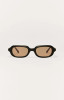 Z Supply Women's Myst Polarized Sunglasses in Polished Black Rust Polarized front view