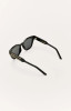 Z Supply Women's Front Row Polarized Sunglasses in Polished Black - Grey Polarized detail