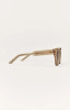 Z Supply Women's Front Row Polarized Sunglasses in Sweet Tea-Gradient Polarized side view
