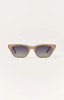 Z Supply Women's Midnite Polarized Sunglasses in Nude - Gradient front view