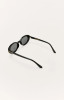 Z Supply Women's Sunspell Polarized Sunglasses in Polished Black-Grey back view