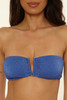 The Becca Women’s Golden Isle Bandeau Bikini Top in Lapis