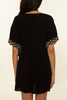 Becca Barbados N-Neck Tunic Black and Tan front view