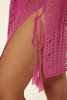 Becca Women's Boho Bliss Sheer Tunic Rose Berry fabric detail