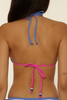 Becca Coast Line Triangle Bikini Top Rose Berry detail