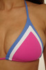 Becca Coast Line Triangle Bikini Top Rose Berry strap