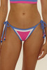 The Becca Women's Coast Line Tie Side Bikini Bottoms in Rose Berry