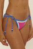 The Becca Women's Coast Line Tie Side Bikini Bottoms in Rose Berry