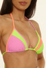 The BCA By Rebecca Virtue Women's Gigi Triangle Bikini Top in Candy