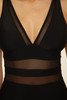 The BCA By Rebecca Virtue Women's Sheer Edge Mesh One-Piece Swimsuit in Black